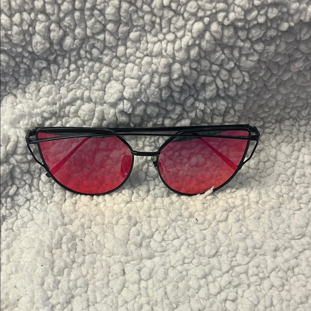Stylish Black and Pink Sunglasses